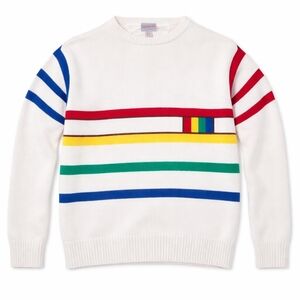 Vintage Women’s 1970s Primary Color Sweater Large Pullover Neiman Marcus